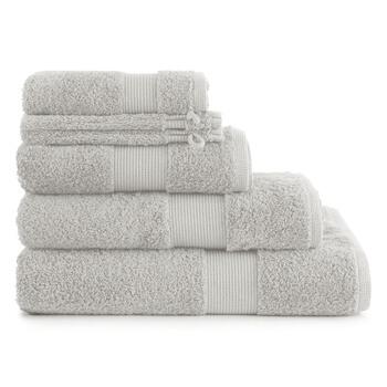 Serviette de bain éponge velours unie Romance Zeste 90x170 460g/m²