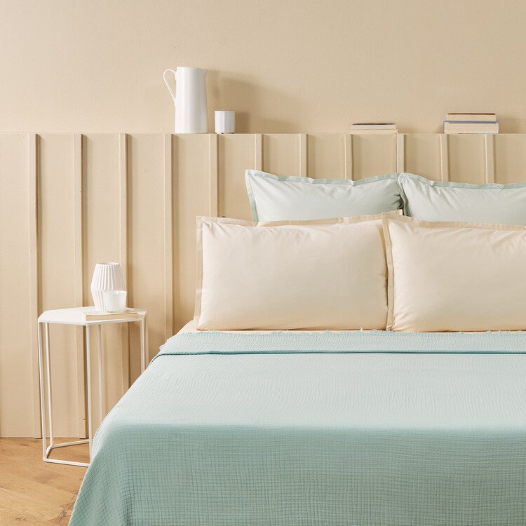 Couvre lit ESQUISSE DECOS MENTHOL